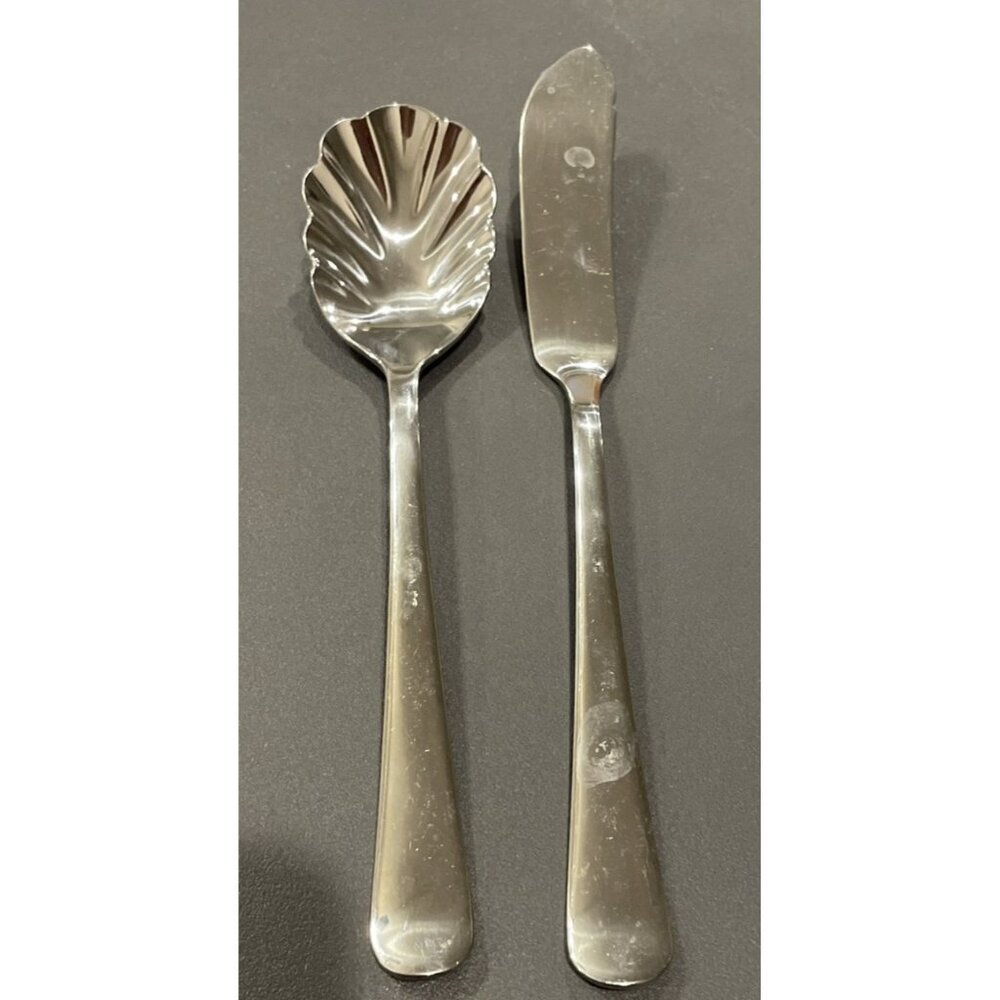Cuisinart Richfield 18/10 Stainless Steel Flatware‎ Butter Knife Sugar Spoon